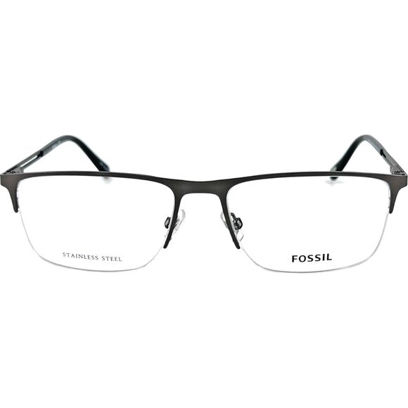 Fossil FOS7139G Mens Eyeglass Frame R80 Matte Ruthenium - Picture 1 of 5